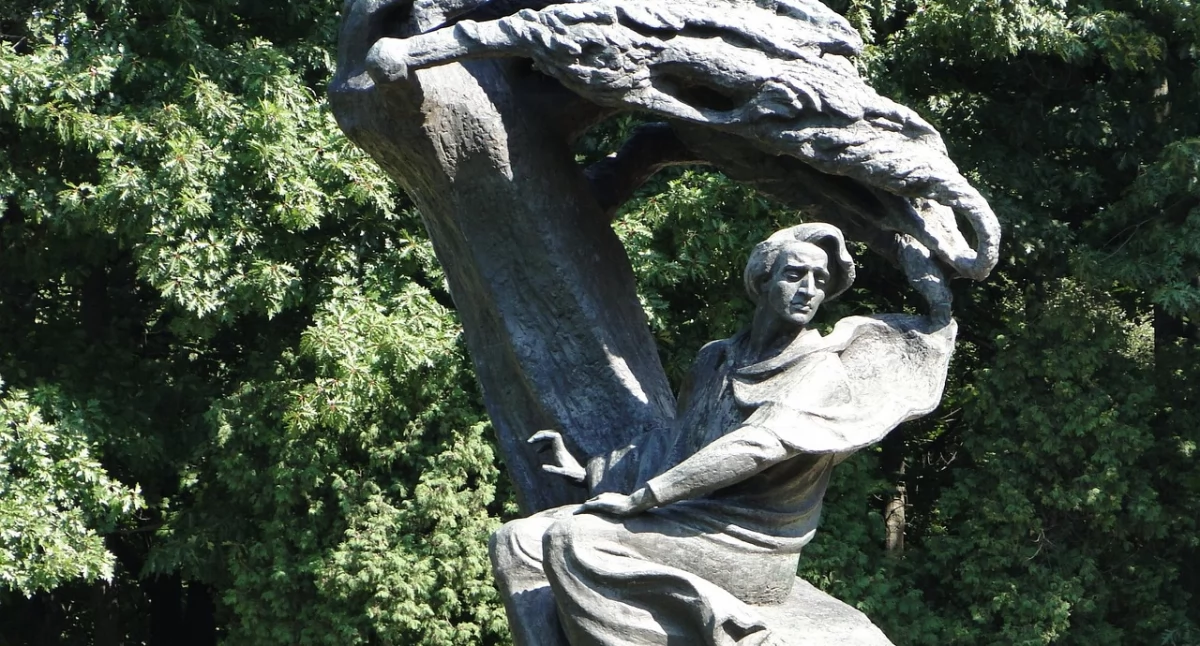 Zdjęcie: Pomnik Fryderyka Chopina. Fot. Pixabay/ masterek