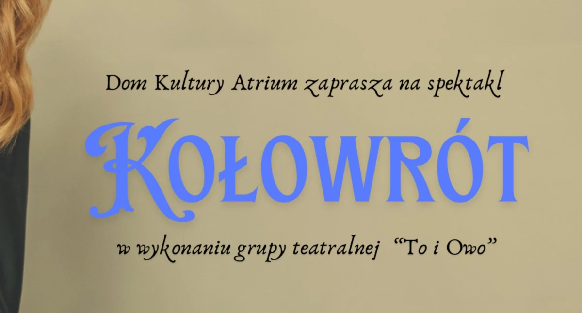 Zdjęcie: plakat wydarzenia Fot.: mat.promo. Atrium