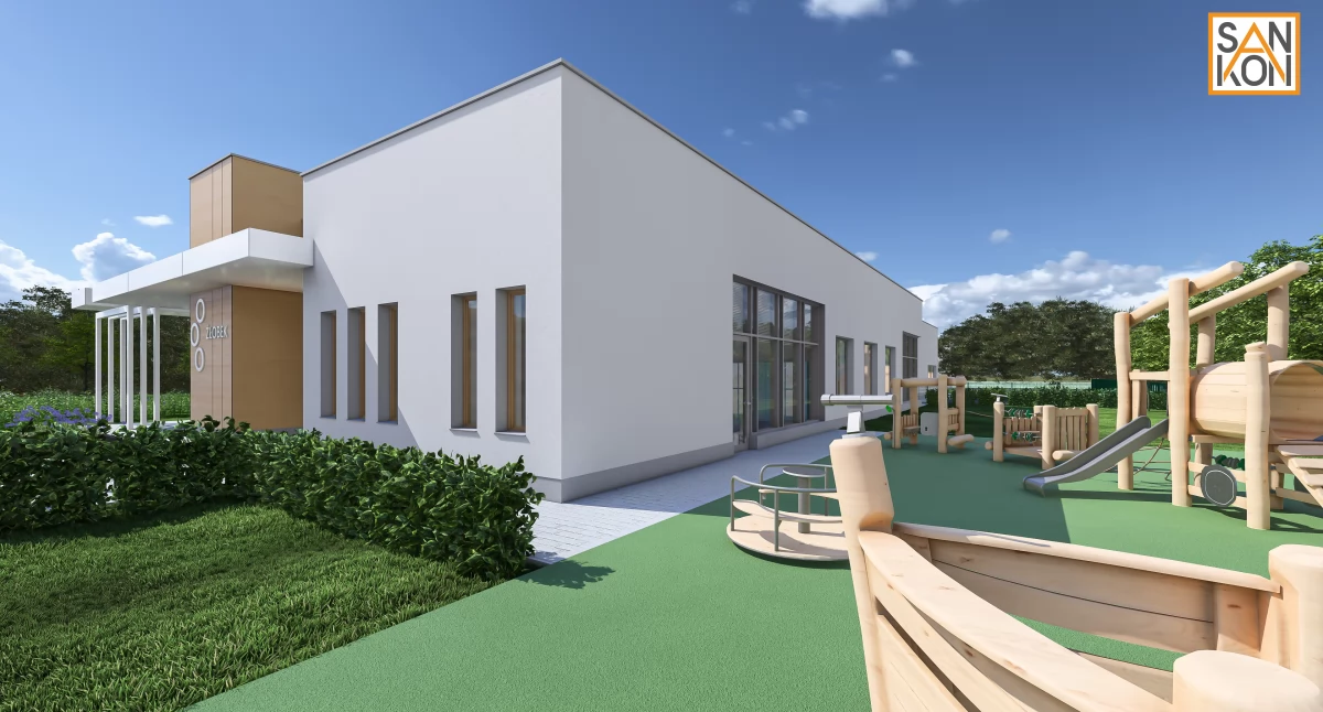 Zdjęcie: Wizualizacja nowego żłobka w Legnicy. Źródło: Urząd Miasta Legnica