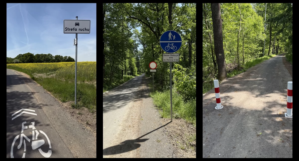 Zdjęcie: Nowo wybudowane fragmenty Cyklostrady Dolnośląskiej w gminie Pielgrzymka. Fot. Urząd Gminy Pielgrzymka