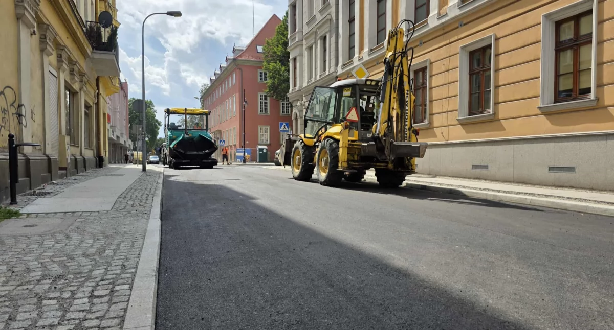 Zdjęcie: remont ulicy Gwarnej w Legnicy Fot.: TuLegnica
