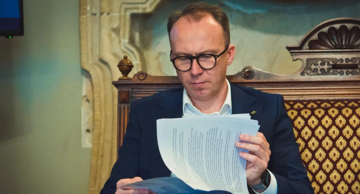 Zdjęcie: Prezydent Legnicy Maciej Kupaj. Fot. Aga Jackiewicz