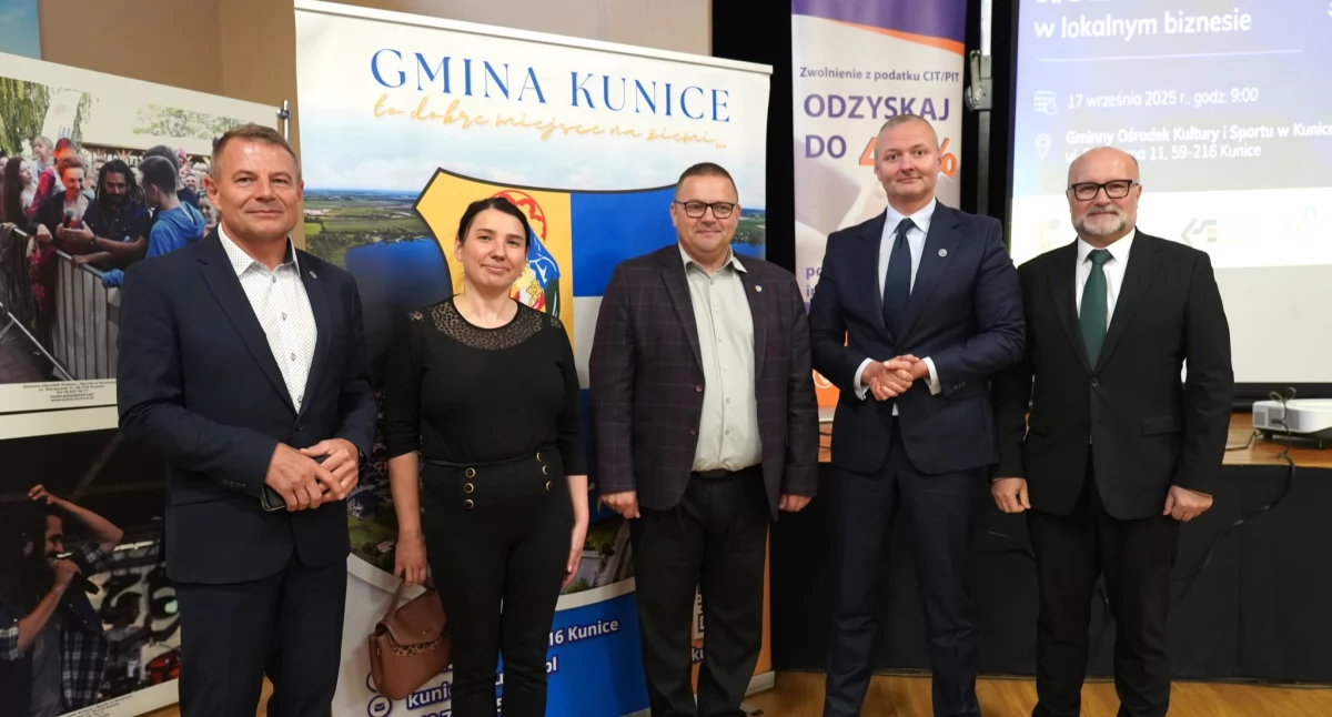 Zdjęcie: spotkanie z przedsiębiorcami w Kunicach Fot.: LSSE S.A.