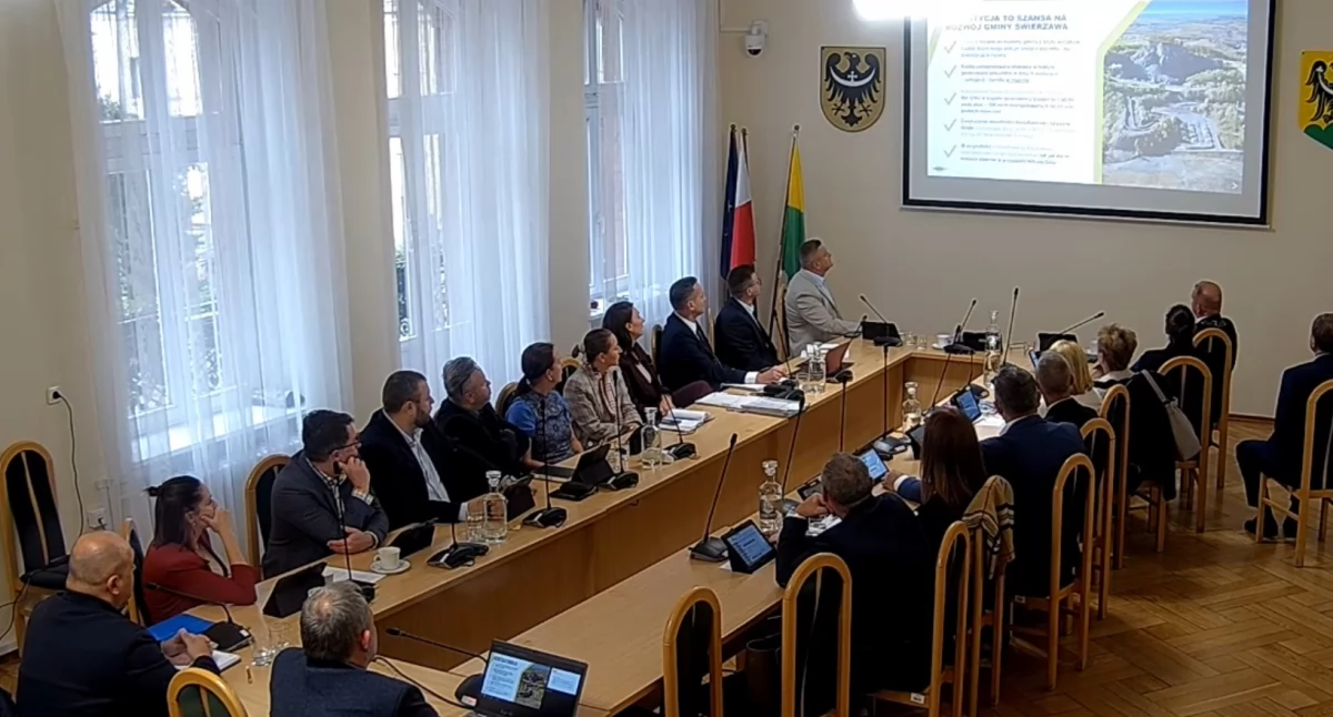 Zdjęcie: Rada Miejska w Złotoryi, wystąpienie dotyczące kopalni Jurczyce I. Źródło: Zlotoryja.pl