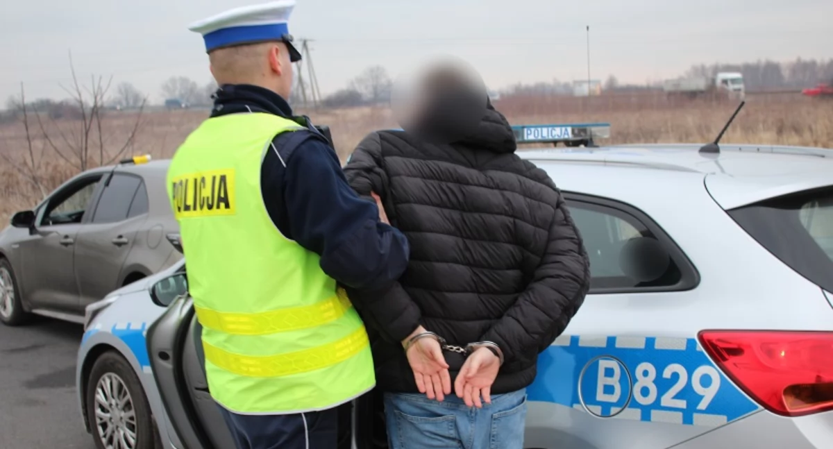 Zdjęcie: zatrzymanie mężczyzny Fot.: KMP