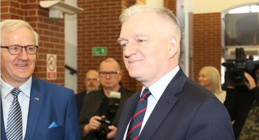 Wicepremier Gowin na legnickiej PWSZ.
