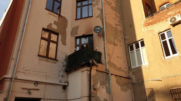 Pożar mieszkania w centrum Legnicy