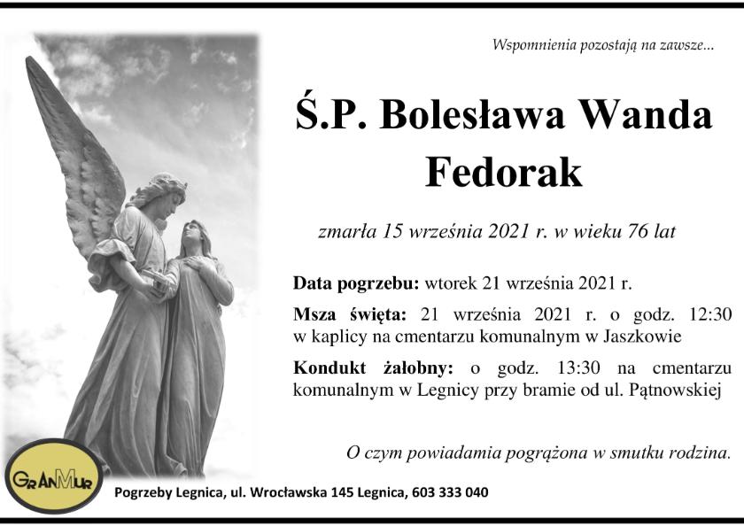 Bolesława Wanda Fedorak