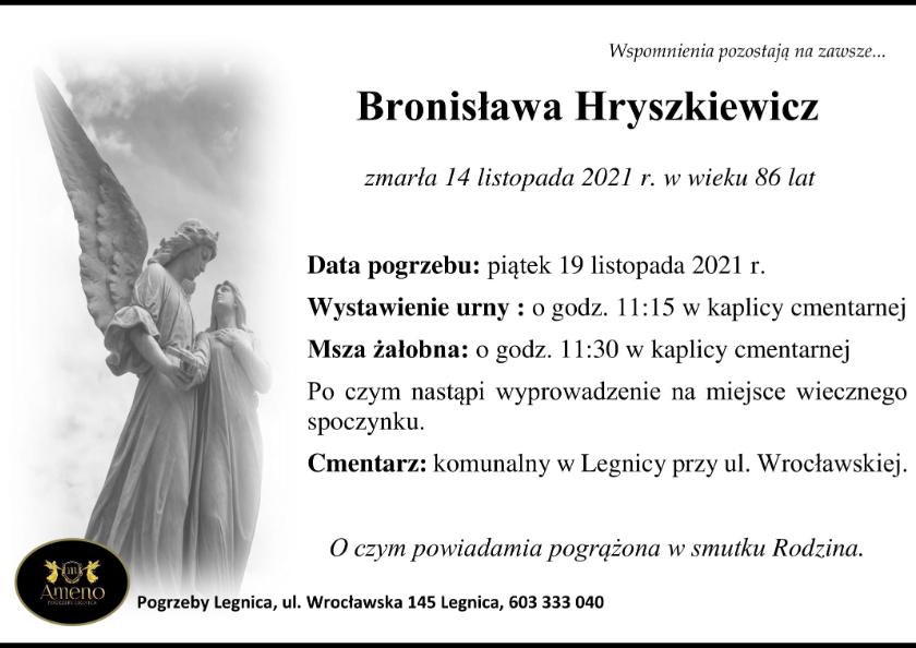 Bronisława Hryszkiewicz