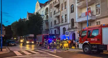 Ewakuowano mieszkańców kamienicy przy ulicy Wojska Polskiego (FOTO)
